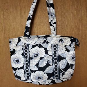 BLACK AND WHITE 2 STRAP VERA BRADLEY PURSE